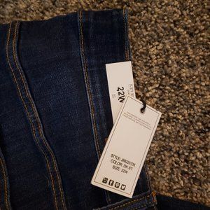 Judy Blue Raw Hem Skinny Jeans 22W